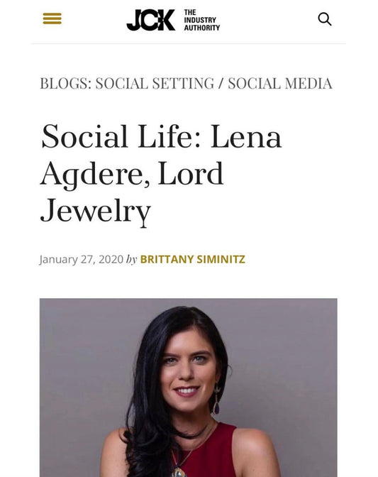 Interview with Lena Agdere by JCK Magazine